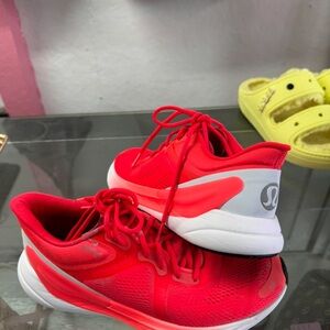 Lululemon Red Athletic Sneakers